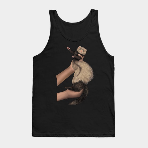 Dancing Ferret2 Tank Top by BurgerDesigns